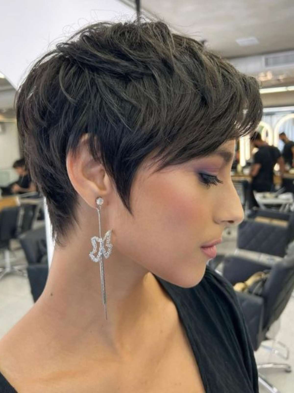 corte de cabelo curto feminino para rosto redondo