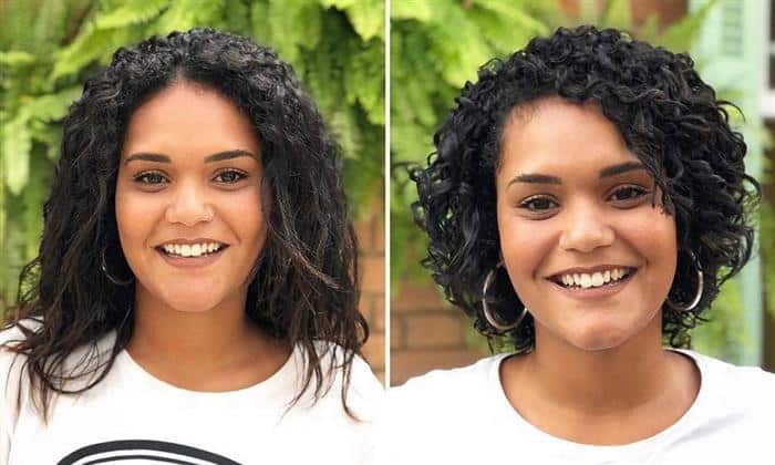 corte de cabelo em transição