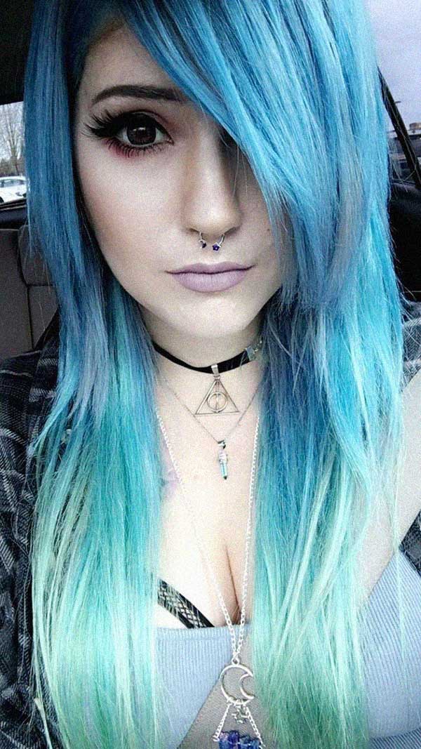 Cores mais usadas no cabelo emo feminino: do preto ao vibrante