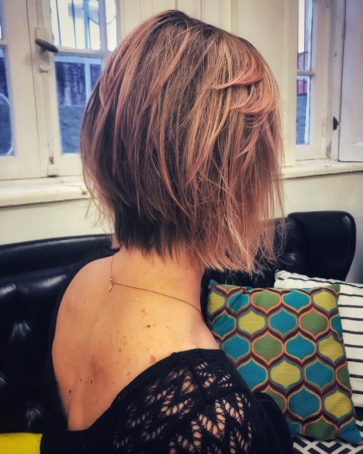 corte degradê feminino repicado