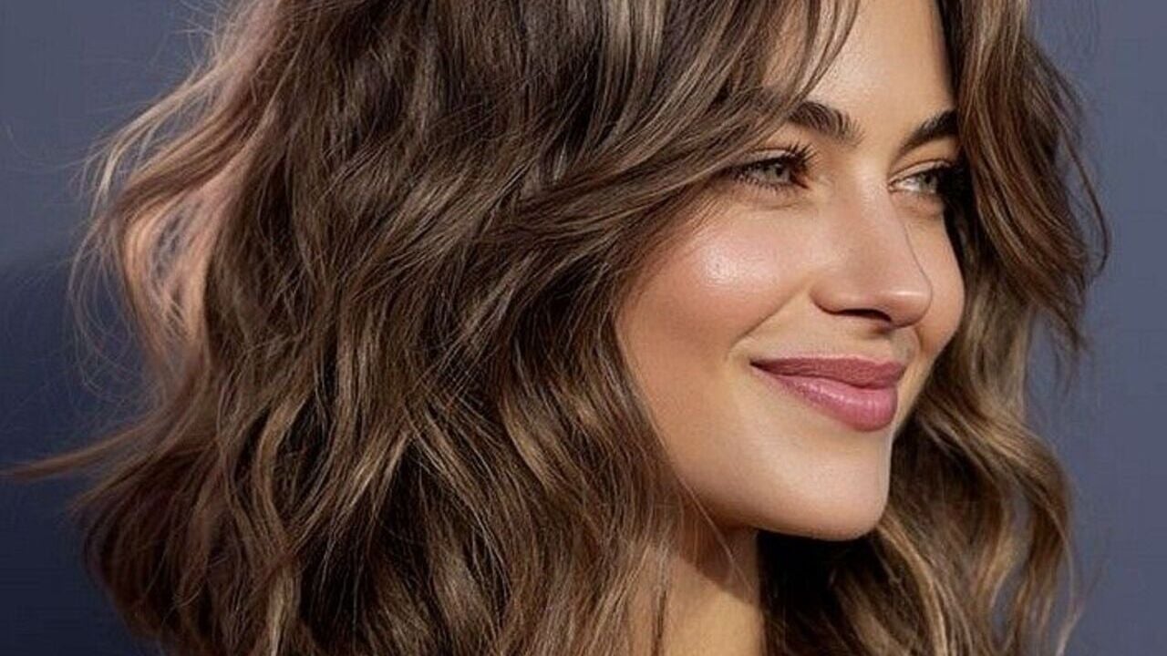 corte medio liso para rejuvenescer