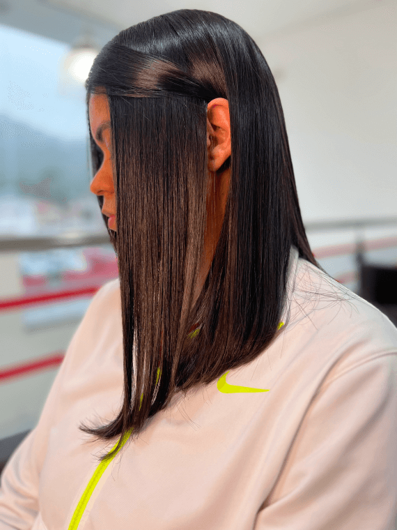 corte de cabelo feminino na altura dos ombros