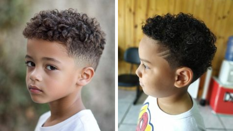 corte de cabelo infantil cacheado