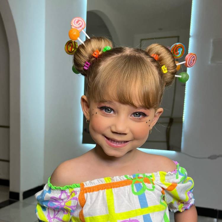 corte de cabelo infantil feminino ondulado