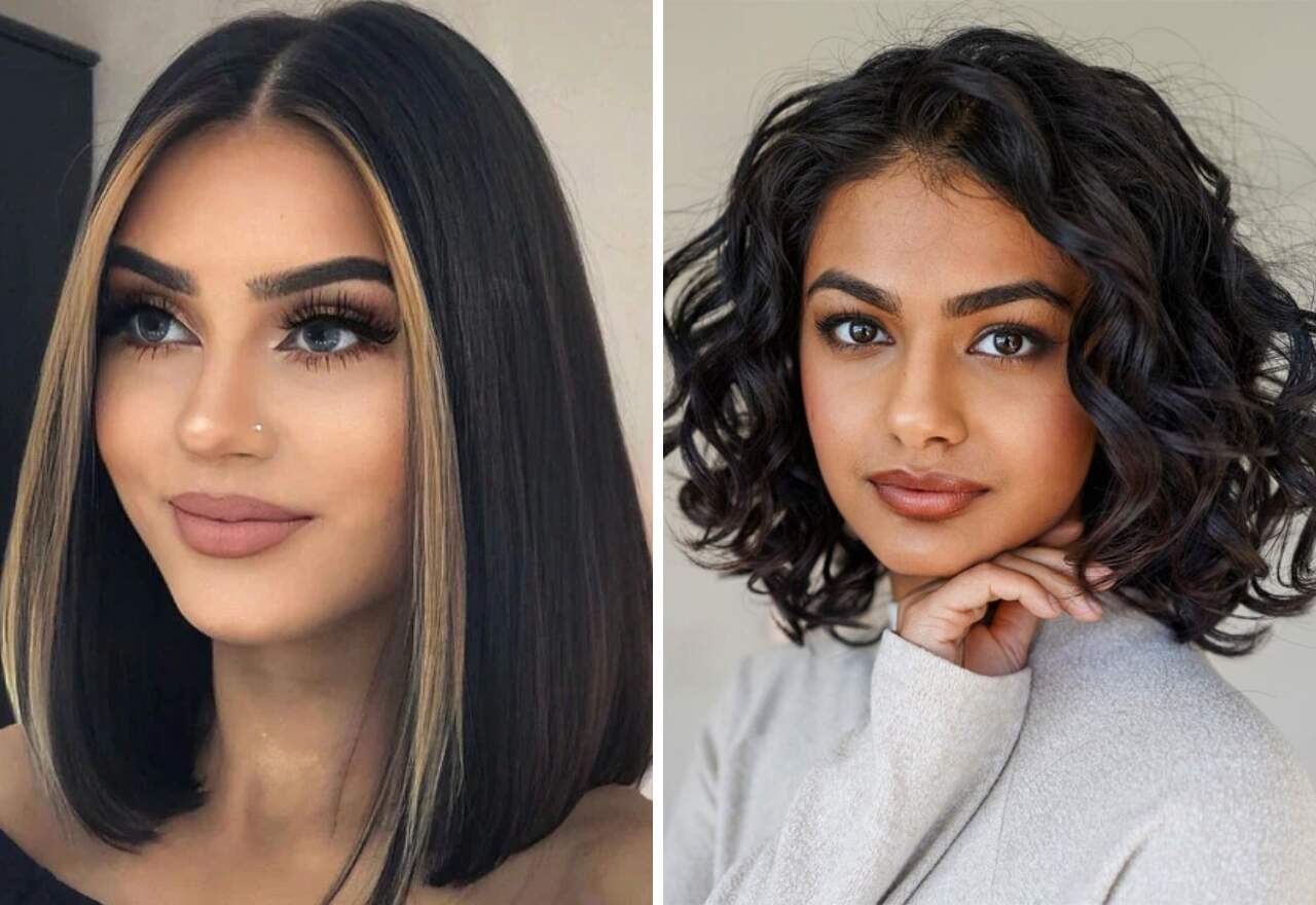 inspiração long bob curto repicado