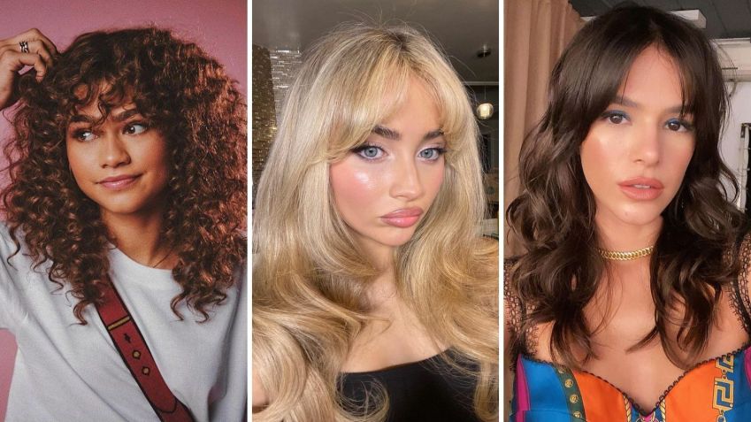 franja cortininha vs franja reta em cabelo longo qual escolher