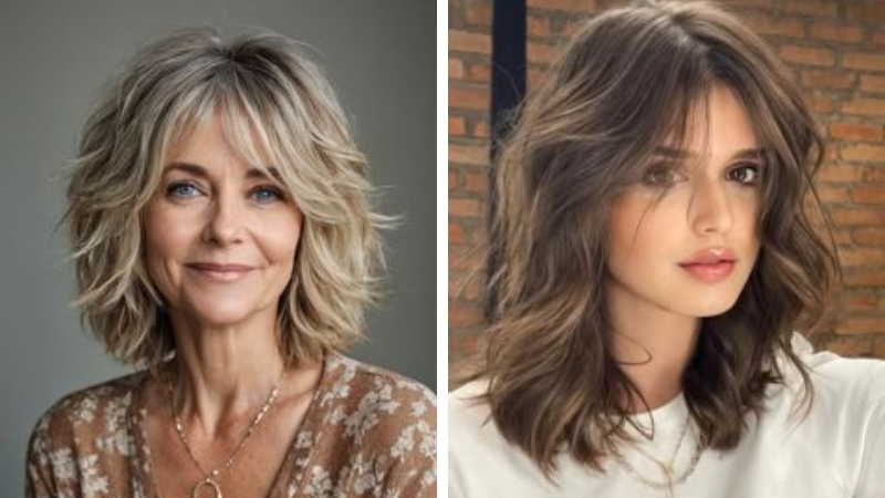 Guia Completo do Butterfly Cut: Como Adotar o Corte Borboleta em Cabelos Médios; Kitty Cut vs. Modern Shag: Qual o Melhor Corte Médio para Você em 2026?; Cabelo Médio Cacheado: Os Cortes em Camadas que Valorizam Seus Cachos; Franjas para Cabelo Médio: Dicas para Personalizar Seu Look e Rejuvenescer; Clavicut: Elegância e Praticidade no Corte Médio que é Tendência em 2026