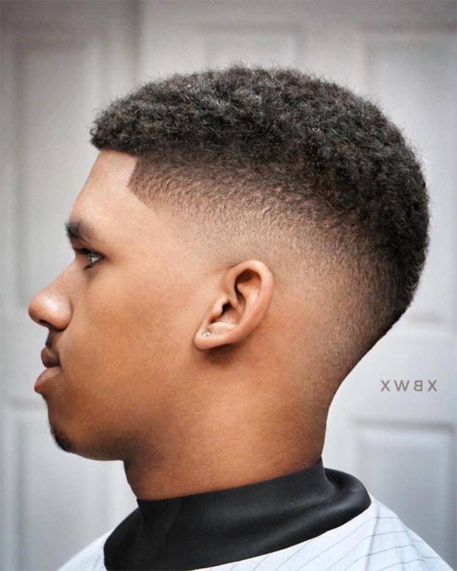 corte de cabelo militar moderno cabelo crespo
