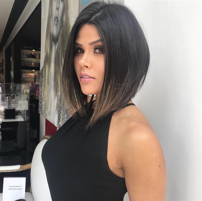 corte de cabelo para rosto redondo e curto