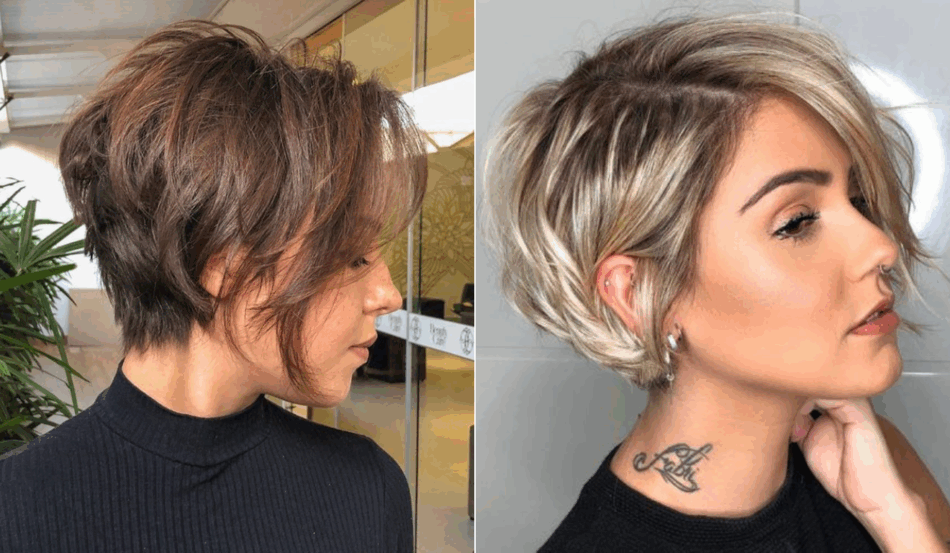 corte de cabelo para rosto redondo e fino