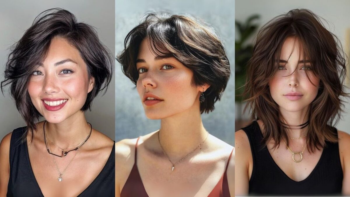 corte de cabelo para rosto redondo e quadrado