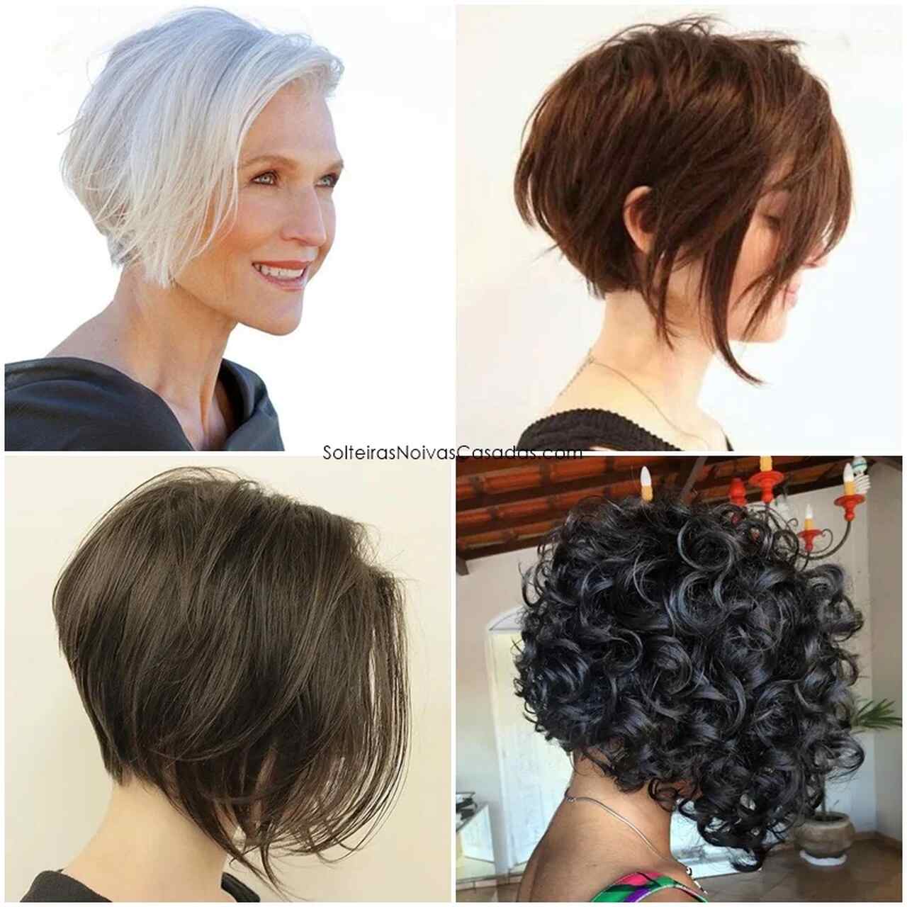 corte de cabelo repicado curto para senhoras de 60 anos