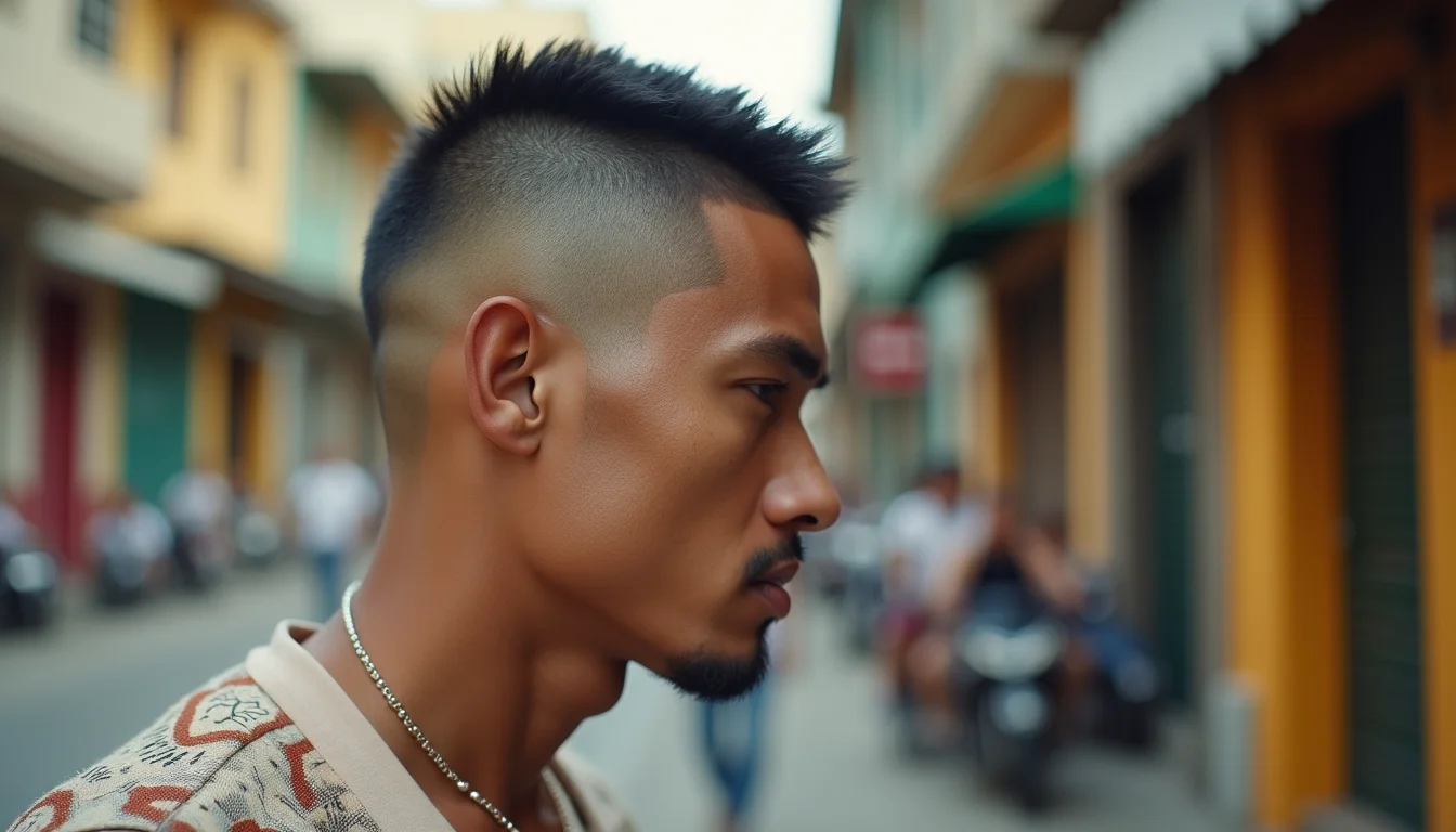 corte de cabelo samurai