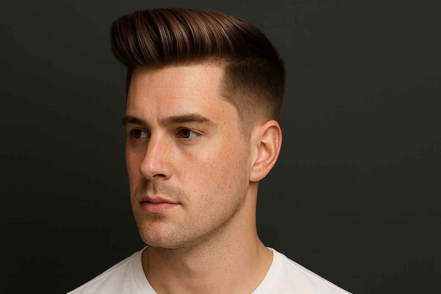 corte de cabelo topete