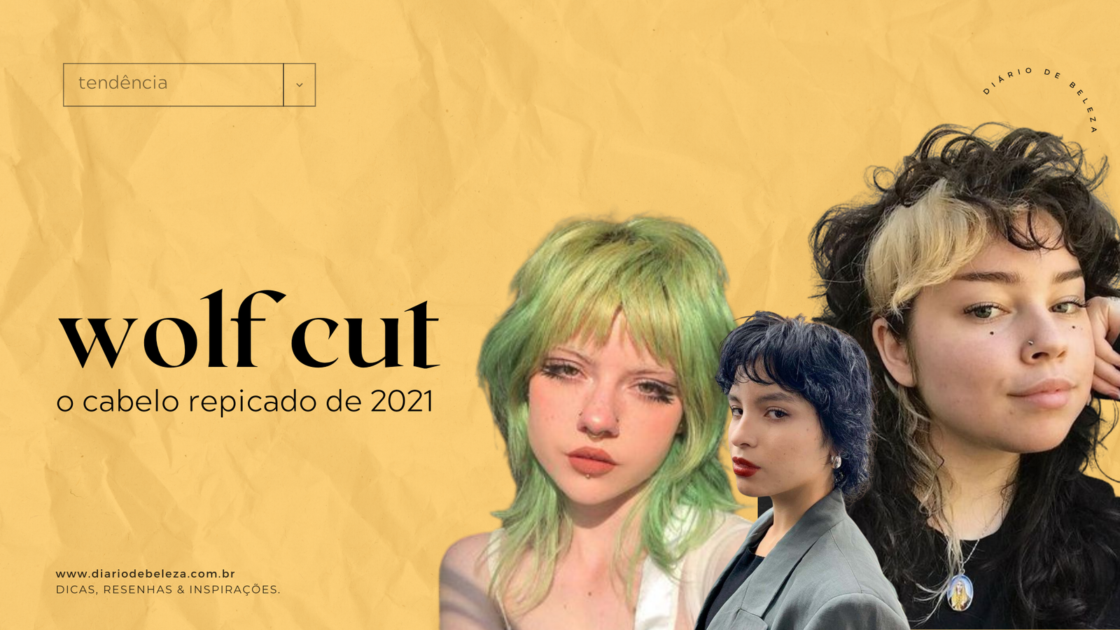 corte de cabelo wolf cut