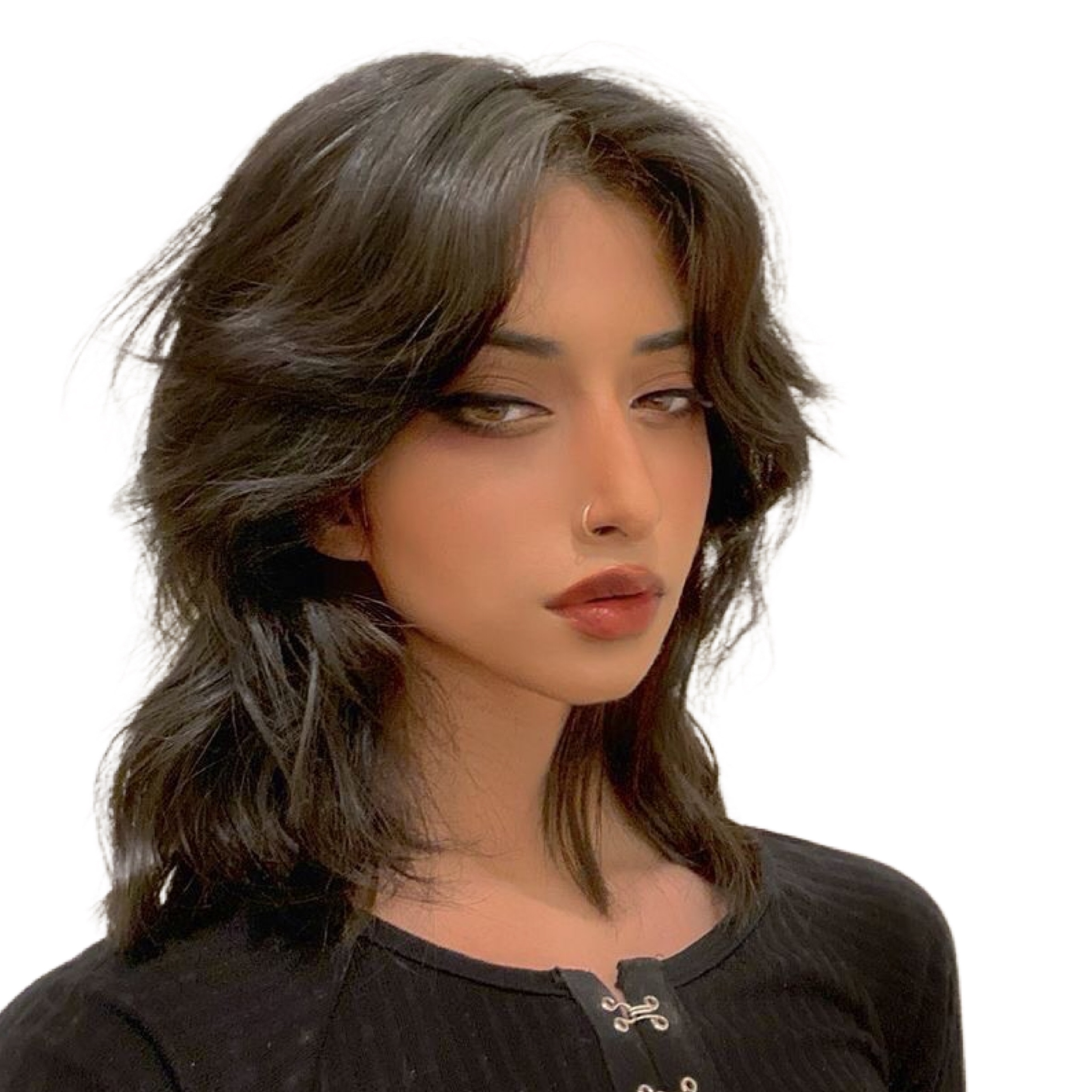 corte de cabelo wolf cut