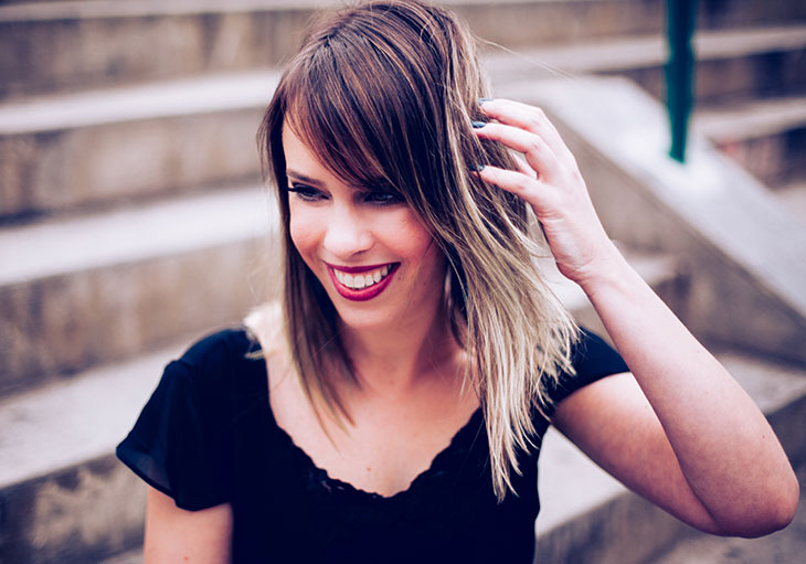 long bob liso