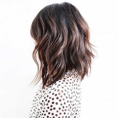 long bob ondulado