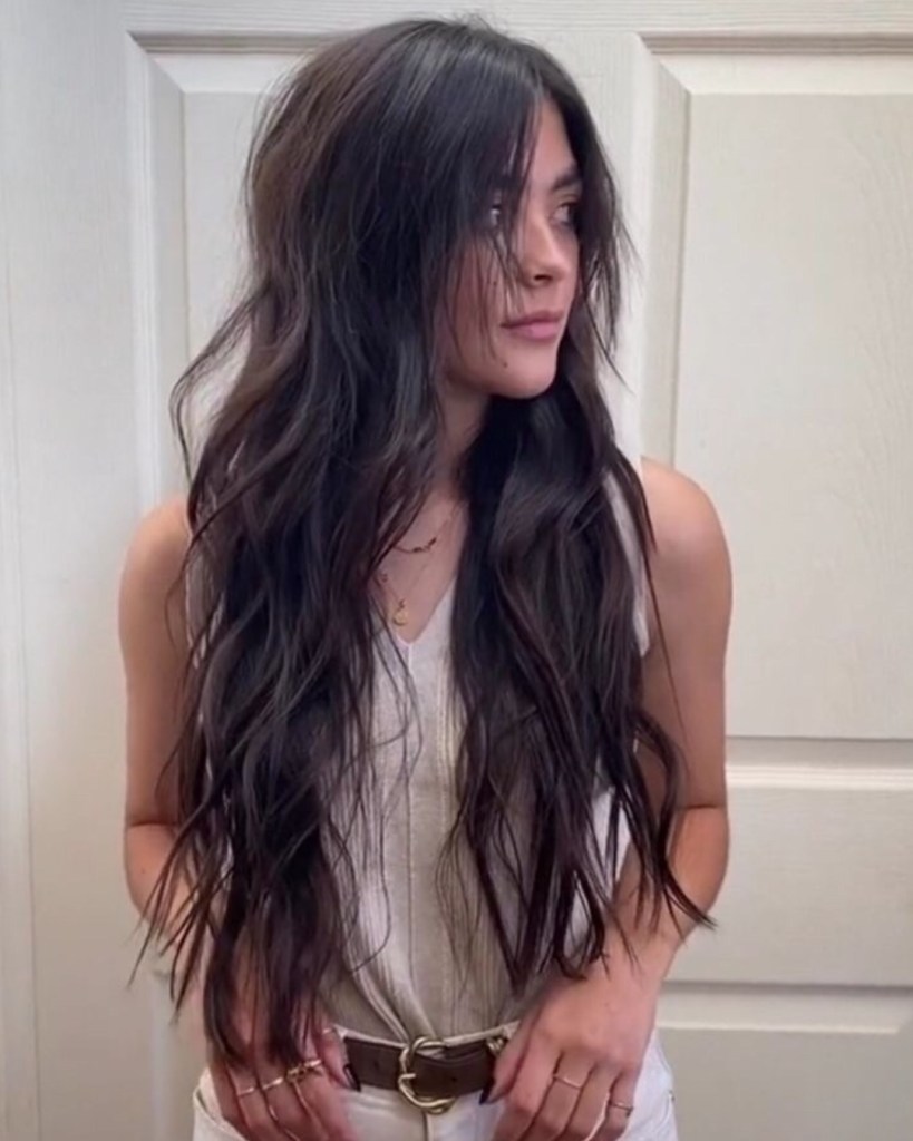 corte reto cabelo liso longo pontas retas
