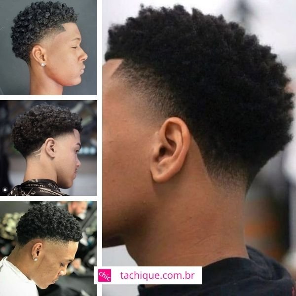 cortes de cabelo crespo médio com volume