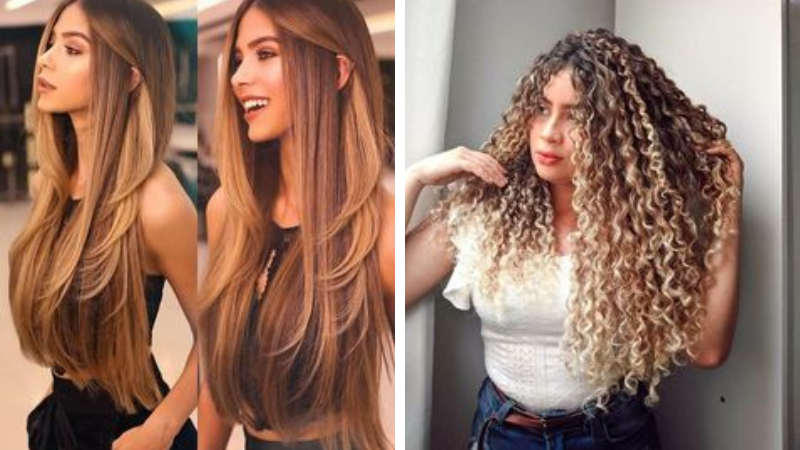 corte para dar volume cabelo longo
