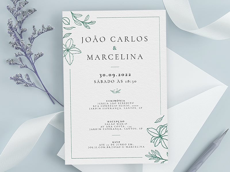 modelos de convite de casamento 2026