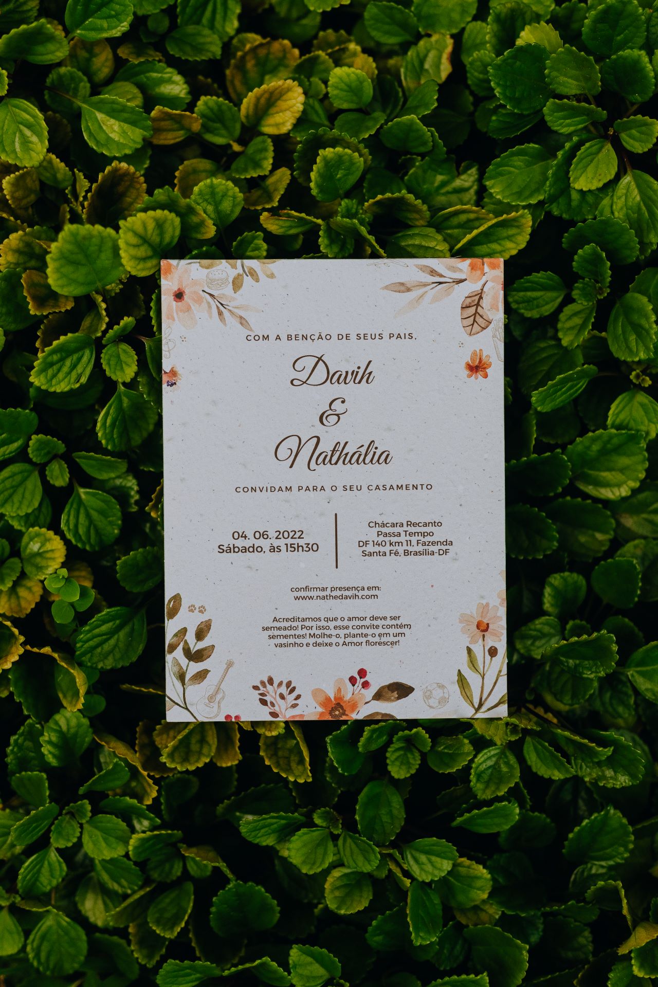 convite de casamento com lacre