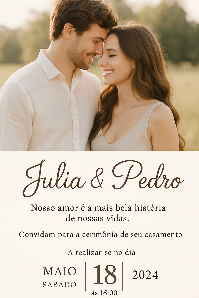 convite de casamento com renda