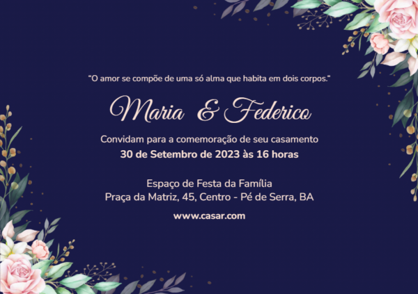 convite de casamento temático