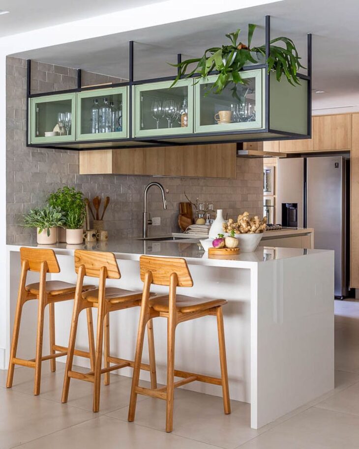 cozinha americana integrada com sala