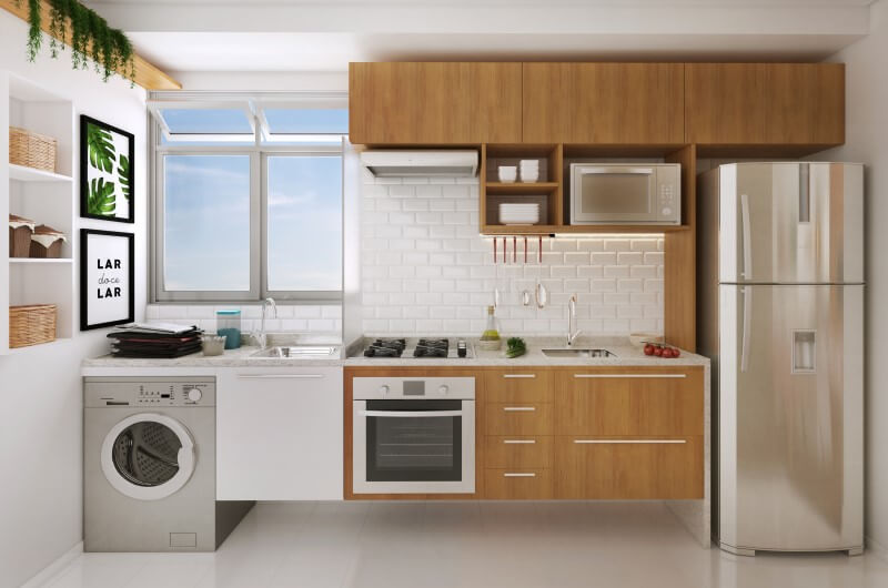 Como Escolher a Melhor Divisória para Cozinha e Lavanderia Integradas