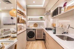 Guia Completo de Iluminação para Ambientes Integrados: Cozinha e Área de Serviço