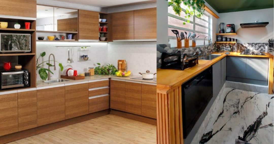 cozinha rústica simples com madeira