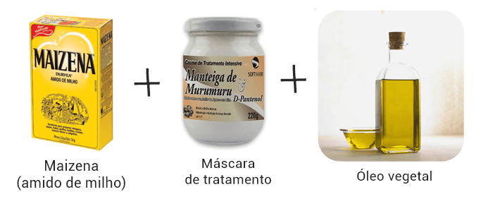 Receitas de hidratação com Maizena para cabelos cacheados