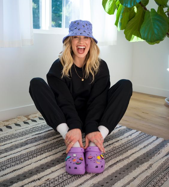 Crocs pretos plataforma