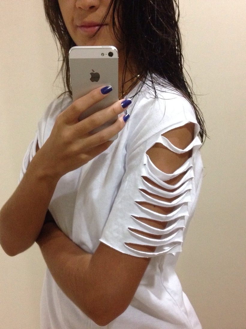 Customização de camiseta estilo romântico
