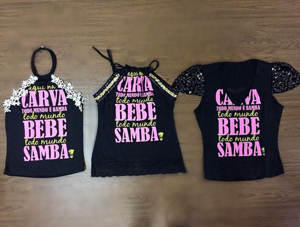Customização de camiseta com cortes