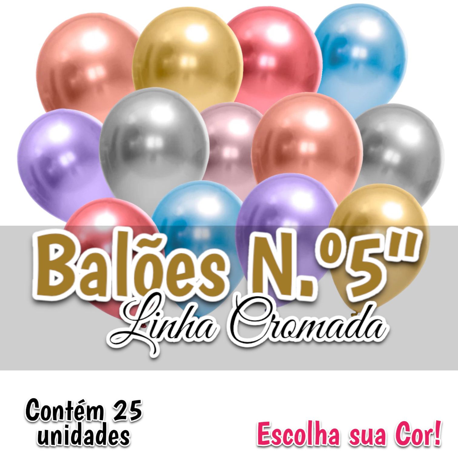 decoração balão tamanho 5