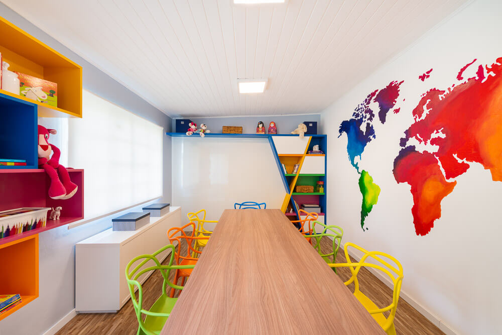 decoração da sala de estudo