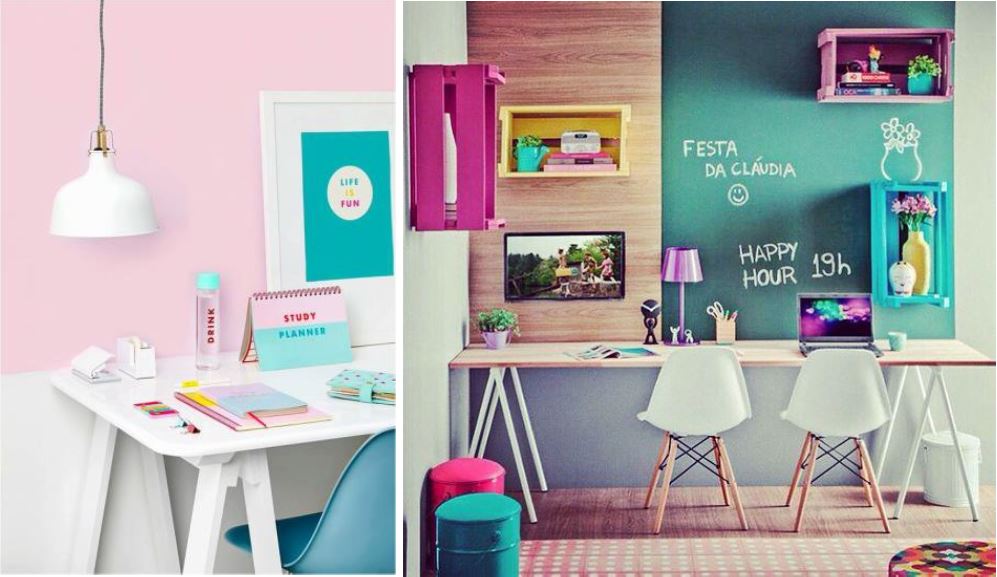 decoração da sala de estudo
