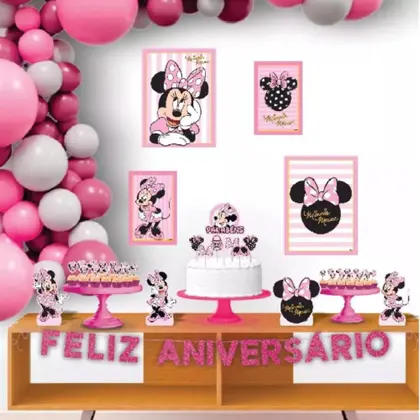 decoração de mesa de aniversário simples