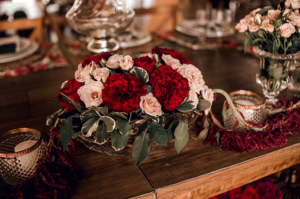 decoração casamento marsala ao ar livre