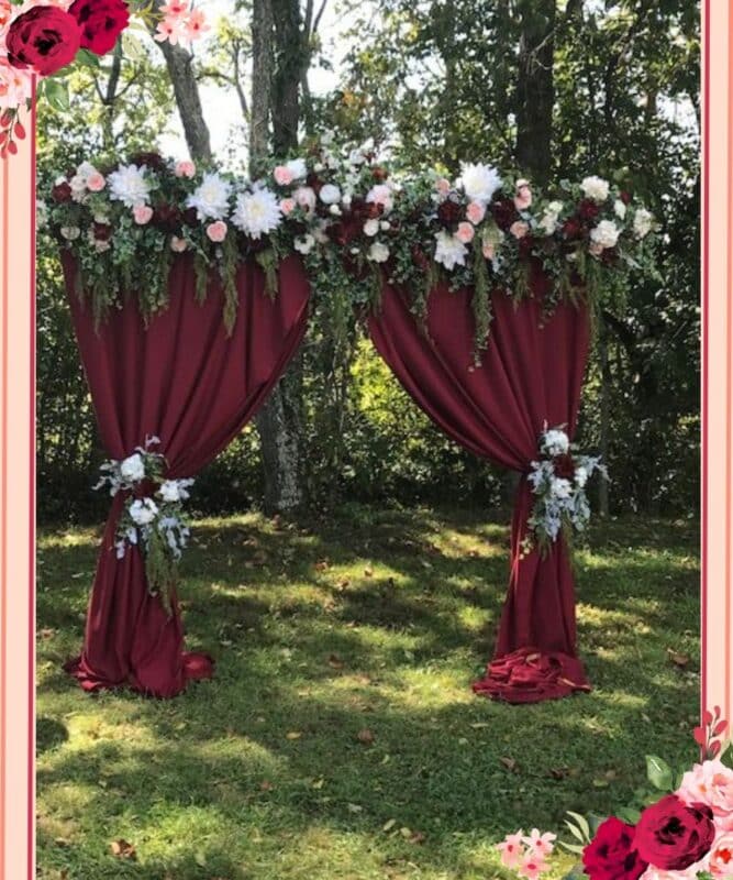 decoração casamento marsala mesa principal