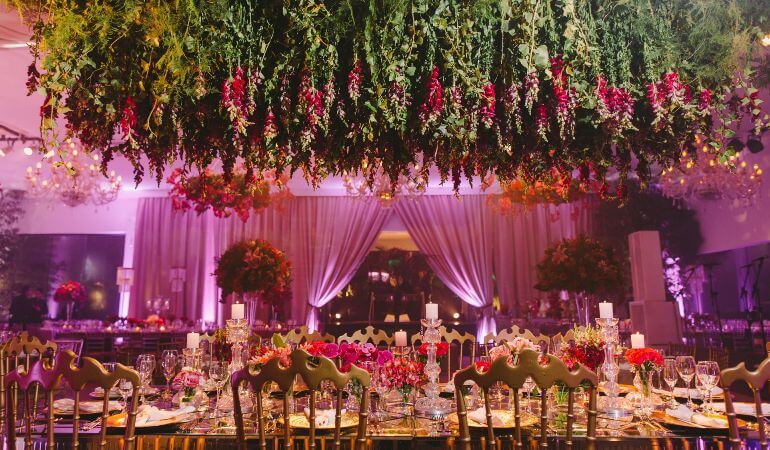decoração casamento marsala boho chic