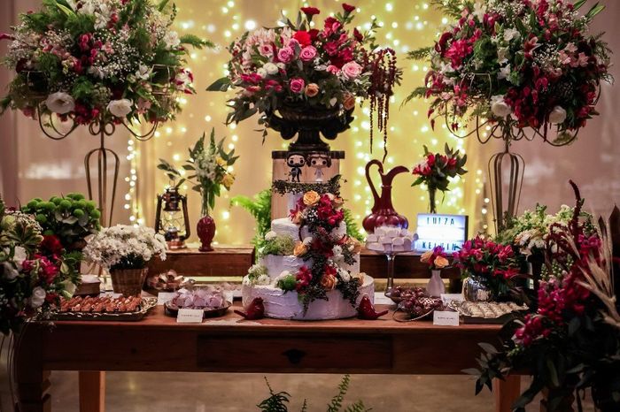 decoração casamento marsala rústico