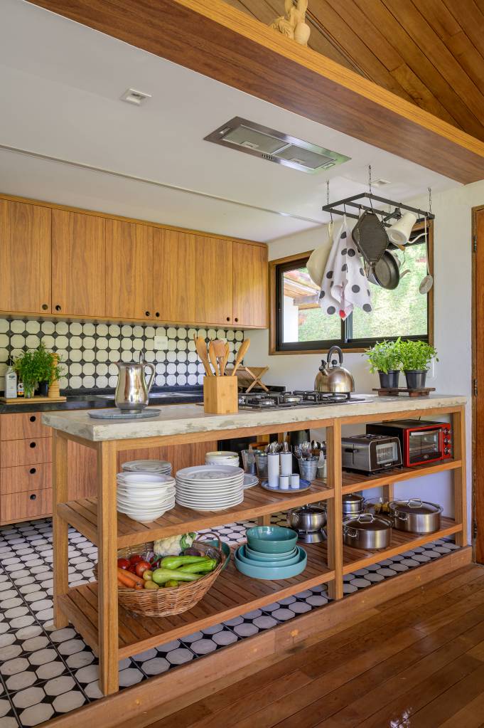 cozinha de campo rústica