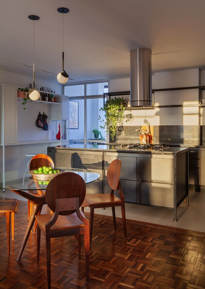 fogão a lenha na decoração da cozinha