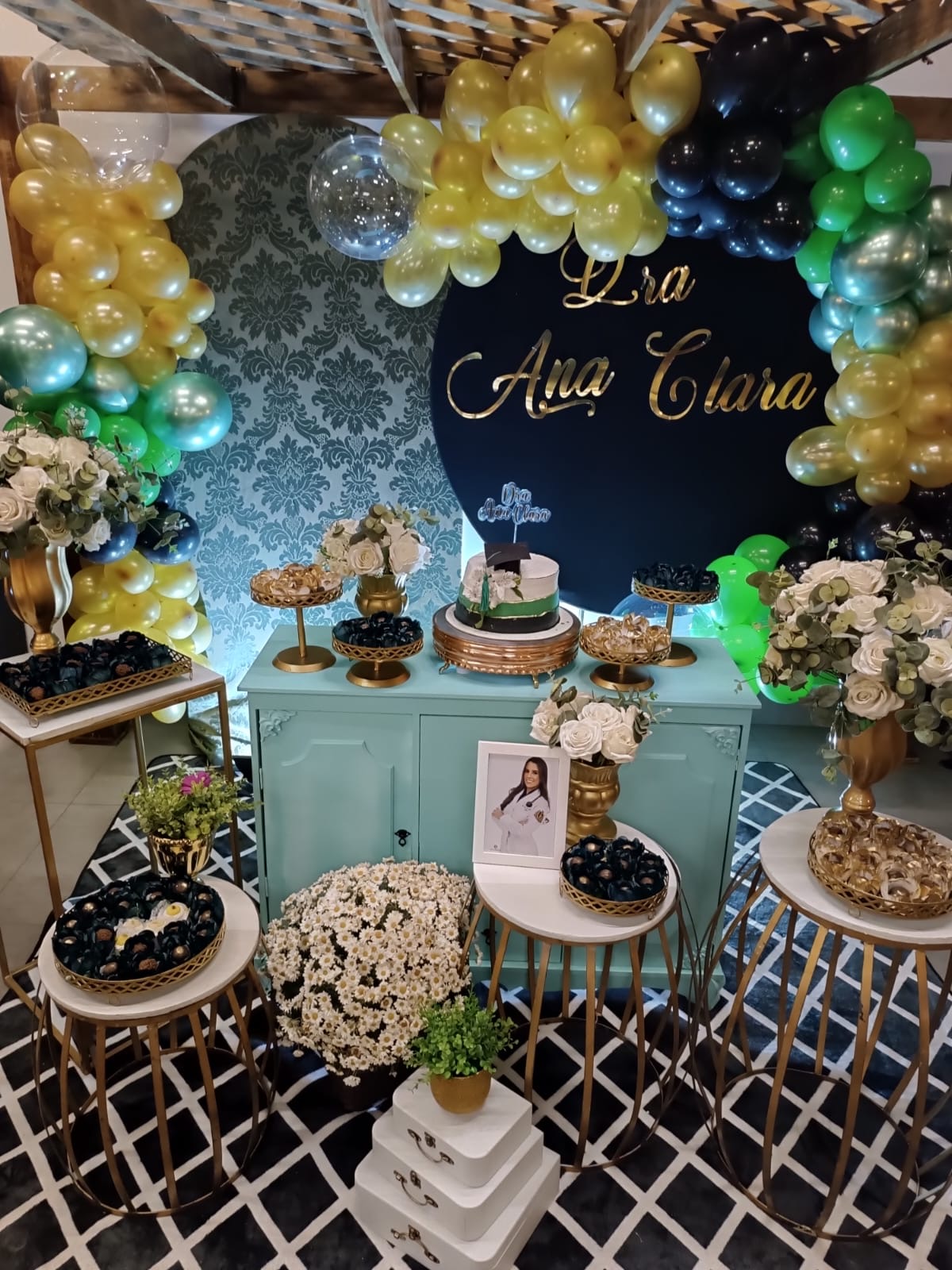 decoração formatura masculina