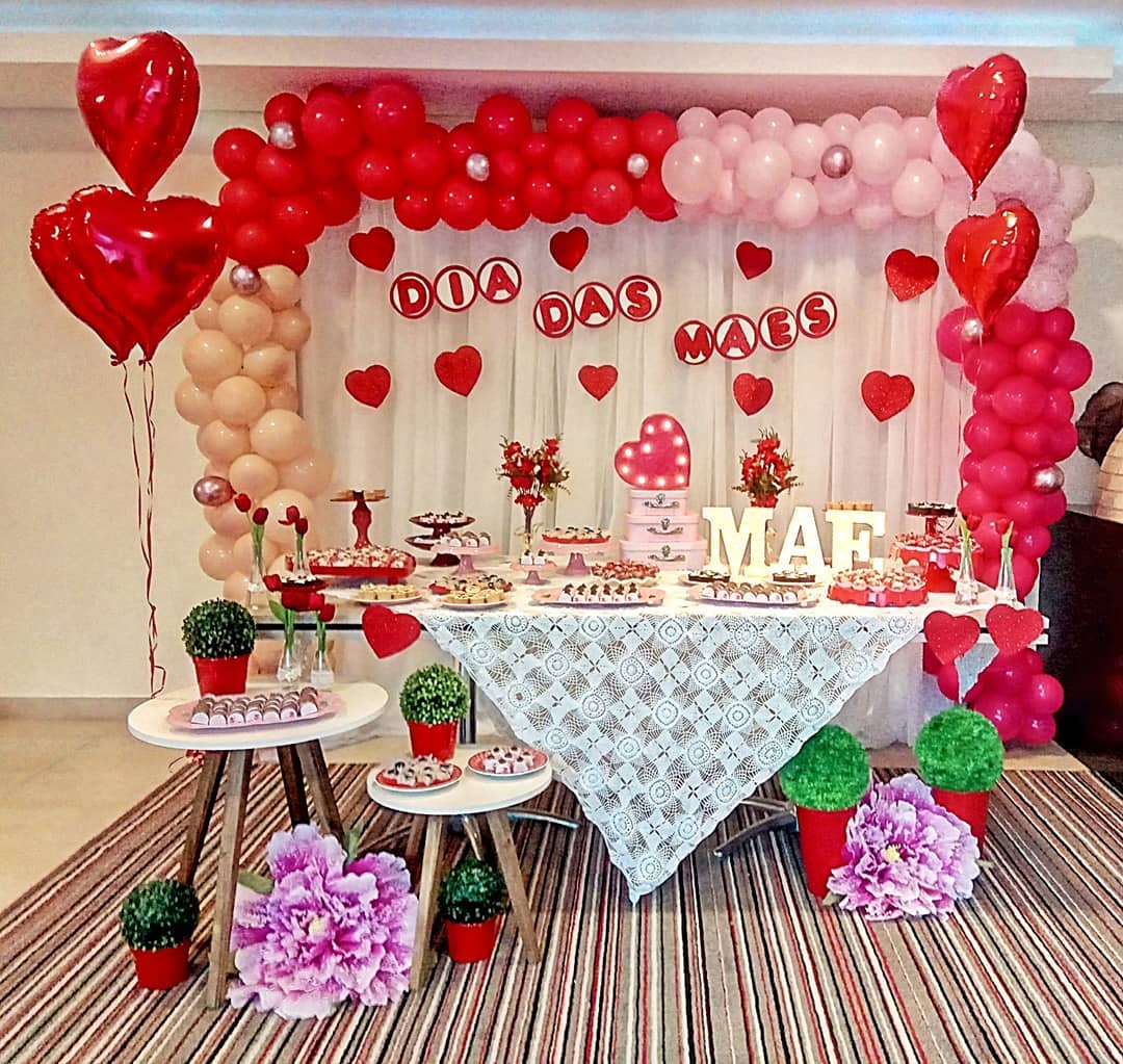 decoração dia das mães para café da manhã