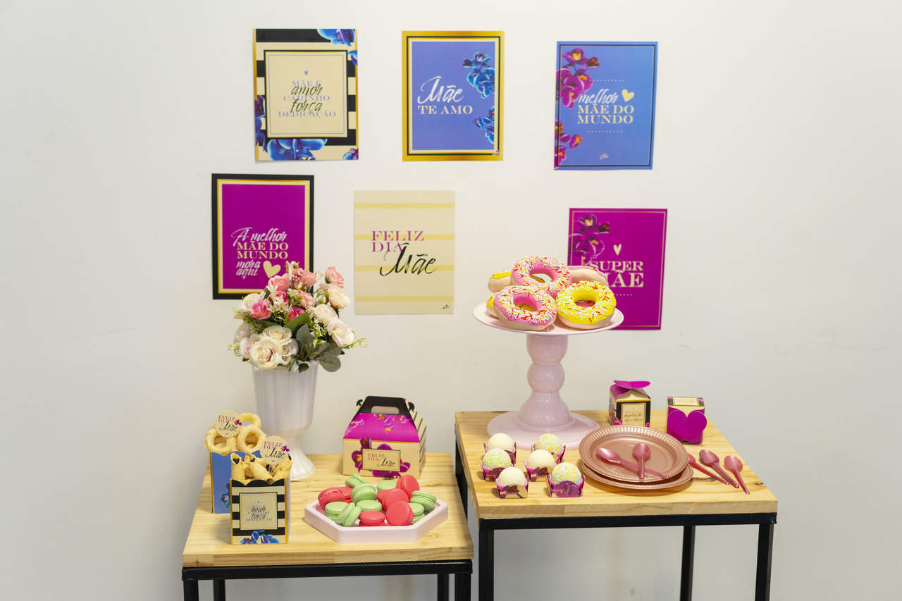 decoração mesa dia das mães